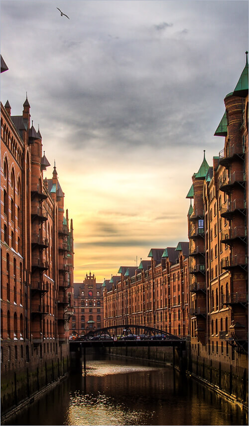 Bild von der Hamburger Speicherstadt