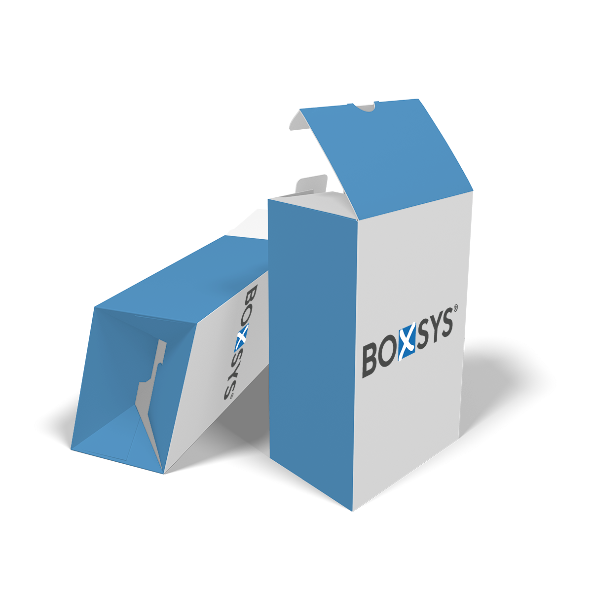 Faltschachtel mit Automatikboden und Sicherheitsverschluss von www.boxsys.de