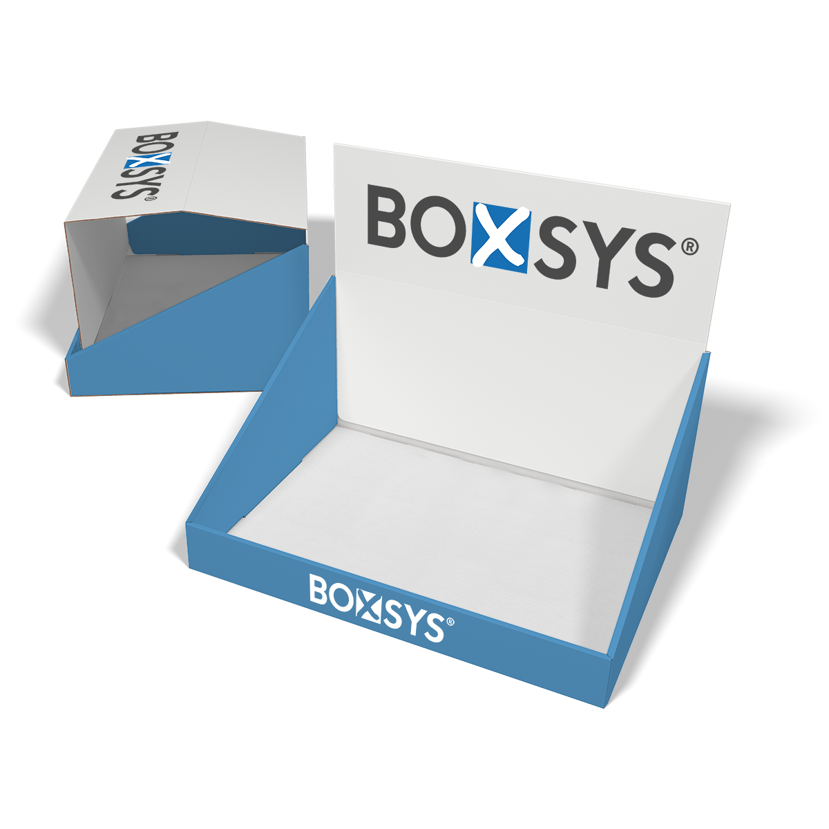 Thekendisplays mit Topschild von www.boxsys.de