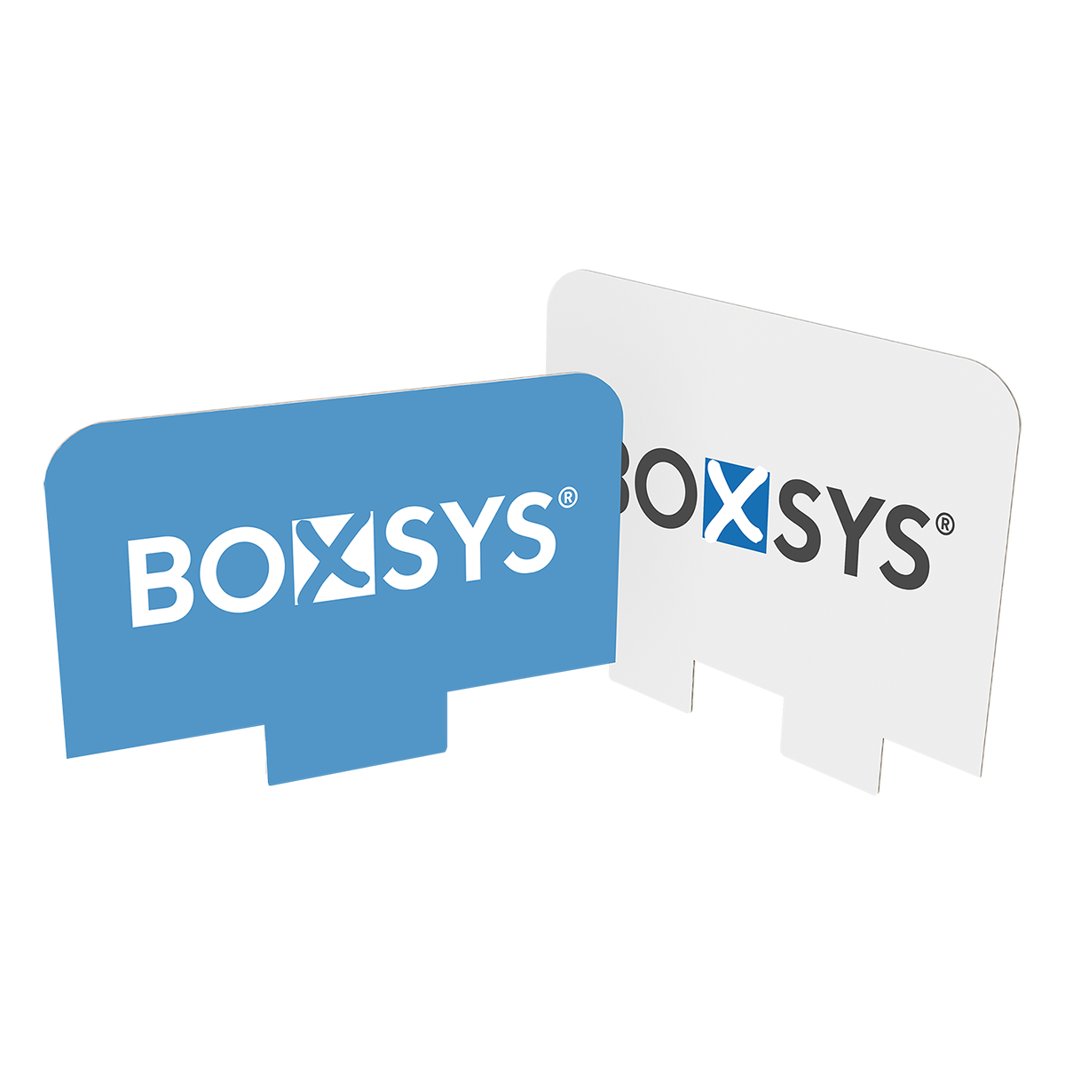 Topschild mit Einsteckfüßen auf www.boxsys.de