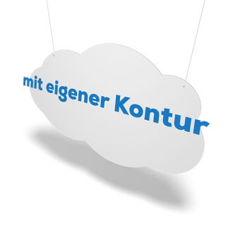 Deckenhänger mit eigener Kontur von www.boxsys.de