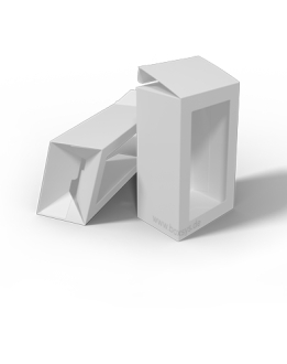 Faltschachtel mit Automatikboden und Fenster von www.boxsys.de