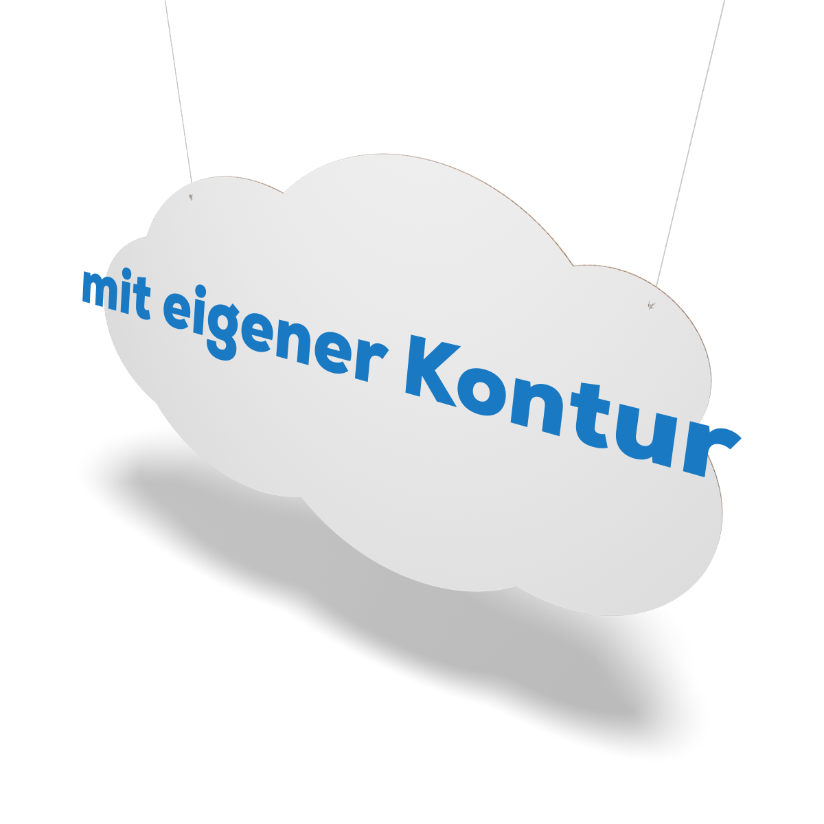 Deckenhänger mit eigener Kontur von www.boxsys.de