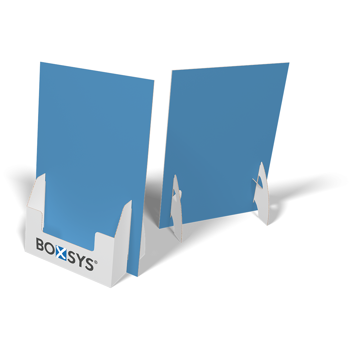 Flyerständer mit Ausstanzung auf www.boxsys.de