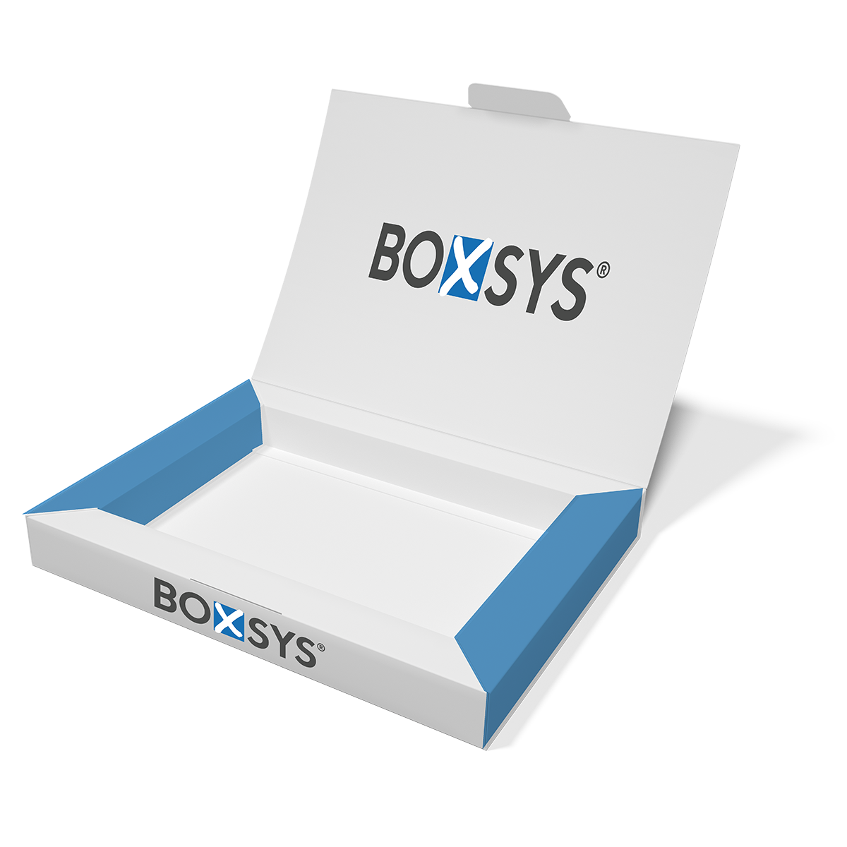 Klappdeckelkarton mit Hohlkammerrand von www.boxsys.de