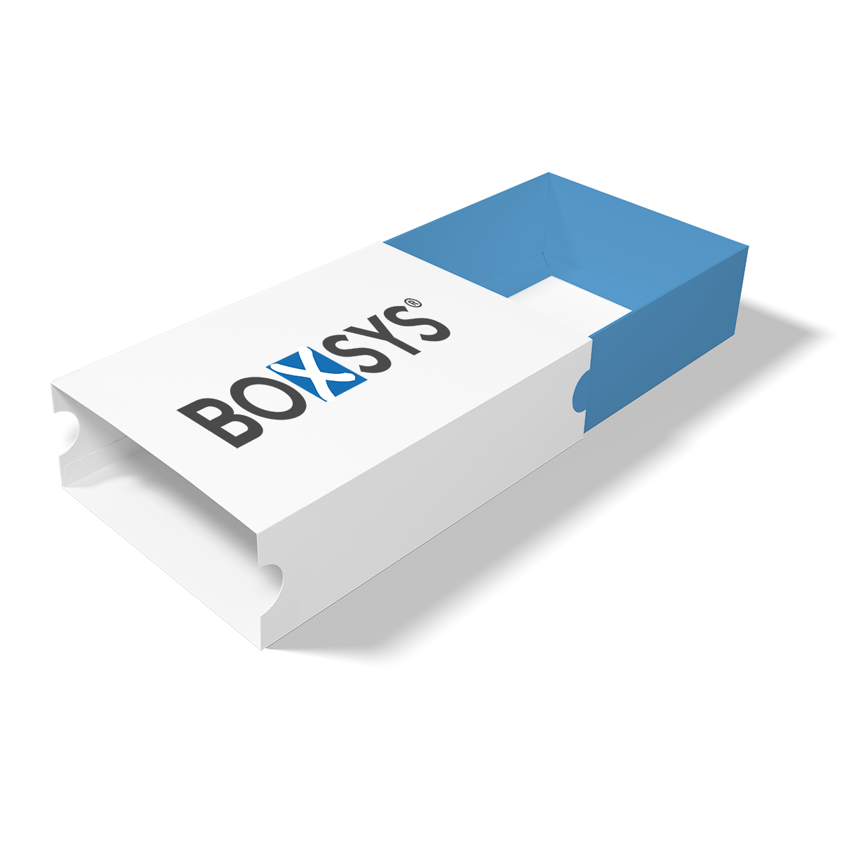 Schiebeschachtel mit Schuber und Grifflöchern von www.boxsys.de